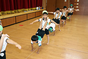 年長組の体操教室　　　　A・B