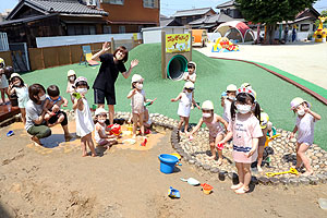 エンゼルパークで水遊び　ぱんだ