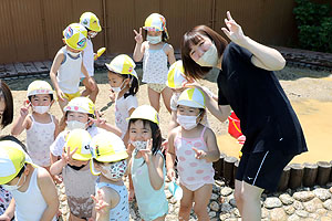 エンゼルパークで水遊び　ぱんだ