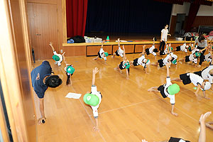 年長組の体操教室　A・B