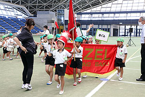 運動会予行１　　年長組　鼓笛・A・B