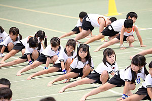 運動会予行3　　　年長組　組体操
