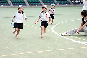 運動会予行5　　　年長組リレー