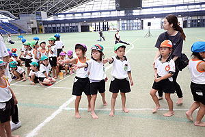 運動会予行5　　　年長組リレー