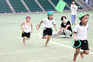 運動会予行5　　　年長組リレー