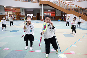 リズムフェスティバルの活動　年中Bチーム