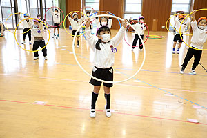 リズムフェスティバルの活動　年長Aチーム