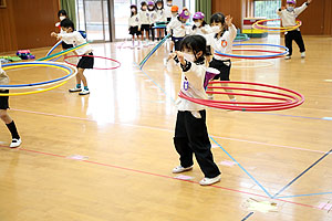 リズムフェスティバルの活動　年長Aチーム