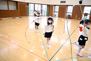 リズムフェスティバルの活動　年長Aチーム