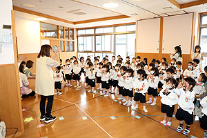 リズムフェスティバルの活動の様子　年少Aチーム