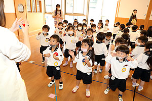 リズムフェスティバルの活動の様子　年少Aチーム