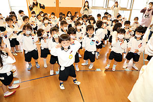 リズムフェスティバルの活動の様子　年少Aチーム