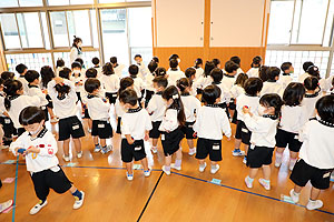 リズムフェスティバルの活動の様子　年少Aチーム