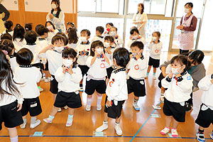 リズムフェスティバルの活動の様子　年少Aチーム