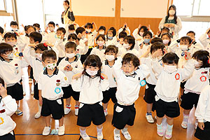 リズムフェスティバルの活動の様子　年少Aチーム