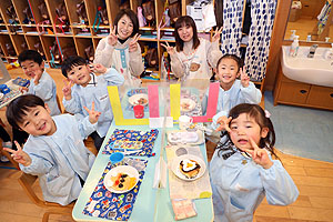 ホットケーキパーティ　りす・こあら・ぱんだ