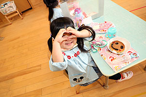 ホットケーキパーティ　きりん・ことり・うさぎ