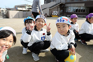 サッカー教室が開かれました　年長C・D・E
