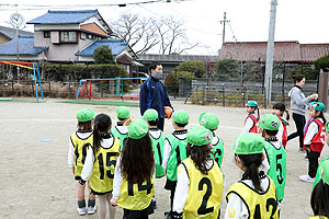 サッカー教室が開かれました　年長A・B