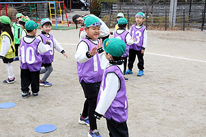 サッカー教室が開かれました　年長A・B