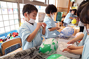 張り子を作りました！　B・さくら