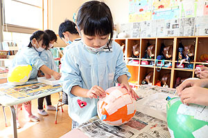 張り子を作りました！　B・さくら