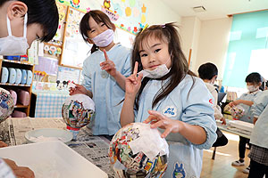 張り子を作りました！　B・さくら