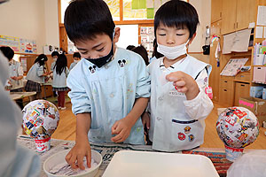 張り子を作りました！　B・さくら