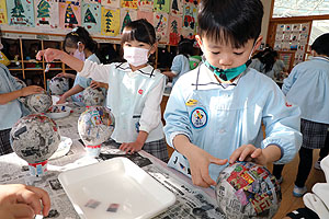 張り子を作りました！　B・さくら