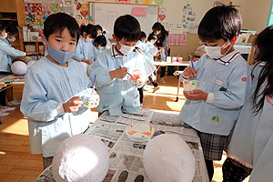作品展の制作活動の様子　A
