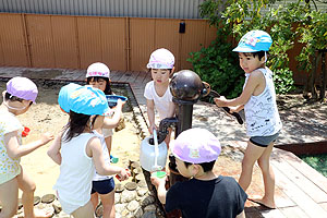 どろんこ遊び　たんぽぽ・ばら・さくら・すみれ