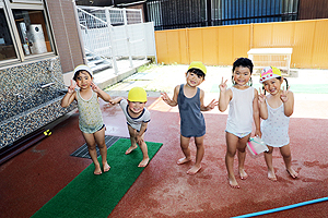 エンゼルパークで水遊び‼　ことり・ひまわり