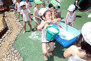 水遊びたのしかったね！！　B・たんぽぽ