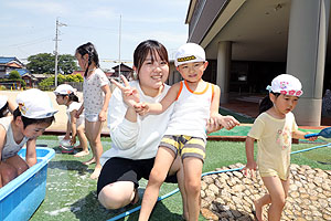 水遊びたのしかったね！！　B・たんぽぽ