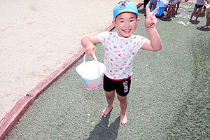 笑顔いっぱいの水遊び！！　さくら・たんぽぽ