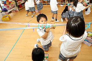 洗濯ばさみ遊び！楽しかったね　たんぽぽ