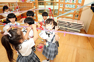 洗濯ばさみ遊び！楽しかったね　たんぽぽ