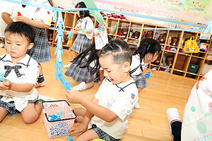 洗濯ばさみ遊び！楽しかったね　たんぽぽ