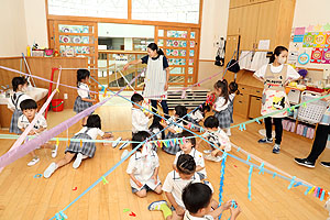 洗濯ばさみ遊び！楽しかったね　たんぽぽ