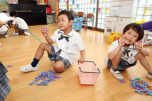 洗濯ばさみ遊び！楽しかったね　たんぽぽ