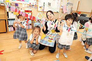 洗濯ばさみ遊び！楽しかったね　たんぽぽ