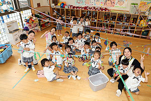 洗濯ばさみ遊び！楽しかったね　たんぽぽ