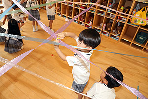 洗濯ばさみ遊び！楽しかったね　たんぽぽ