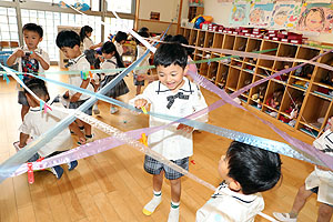 洗濯ばさみ遊び！楽しかったね　たんぽぽ