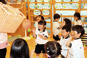 ボール遊び　楽しかったね！　きりん