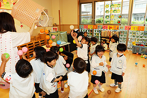 ボール遊び　楽しかったね！　きりん