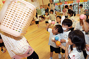 ボール遊び　楽しかったね！　きりん