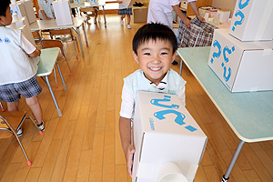 科学教室で「空気のパワー」について学びました！　ひまわり・さくら・たんぽぽ