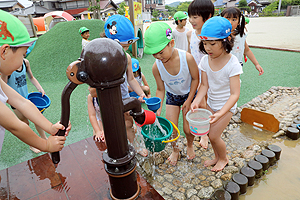 エンゼルパークで水遊び‼　涼しかったね　　B・D