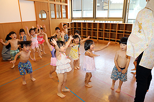 プール遊び　たのしかったね‼　　年少組